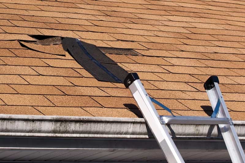 Missing Shingles on Roofs