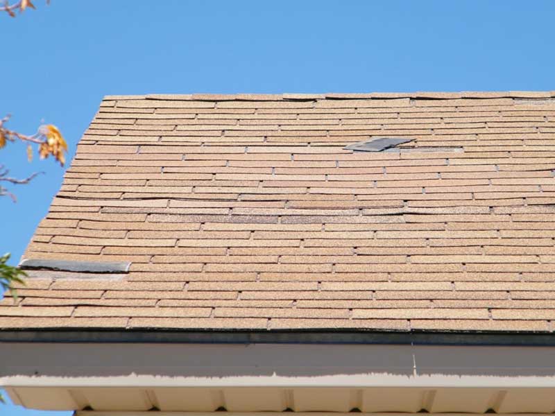 Missing Shingles on Roofs