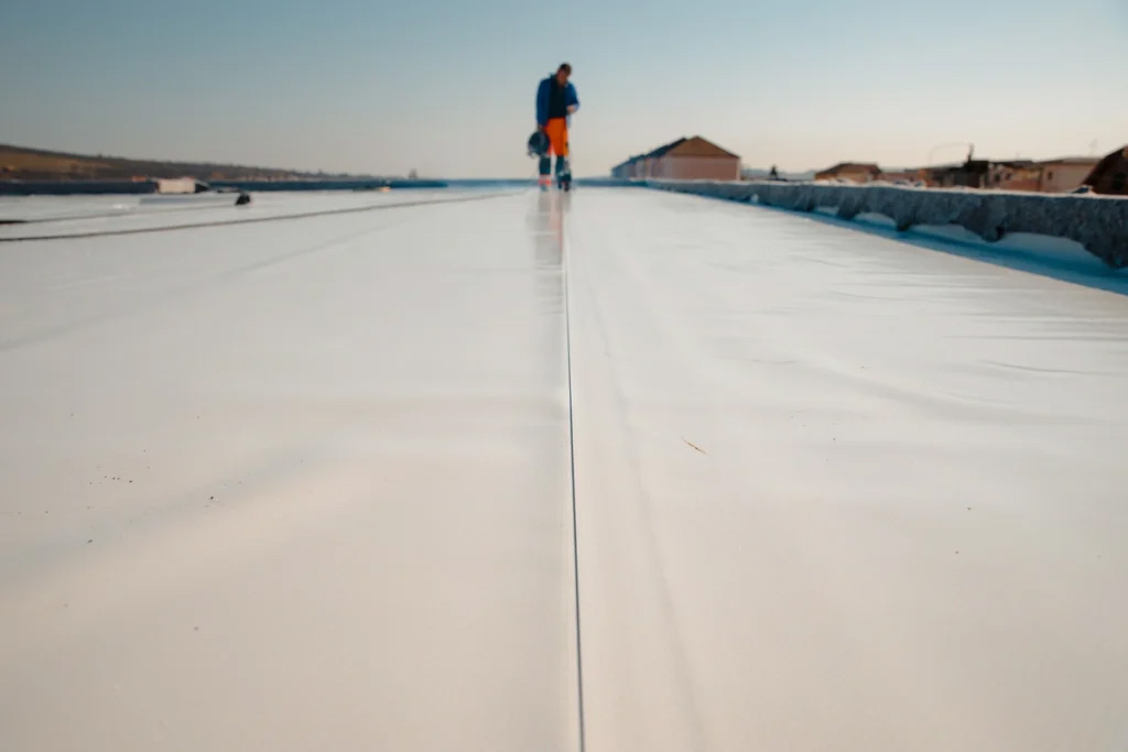walking on PVC Roof