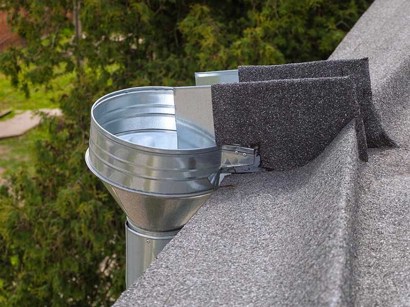 Roof drainage system