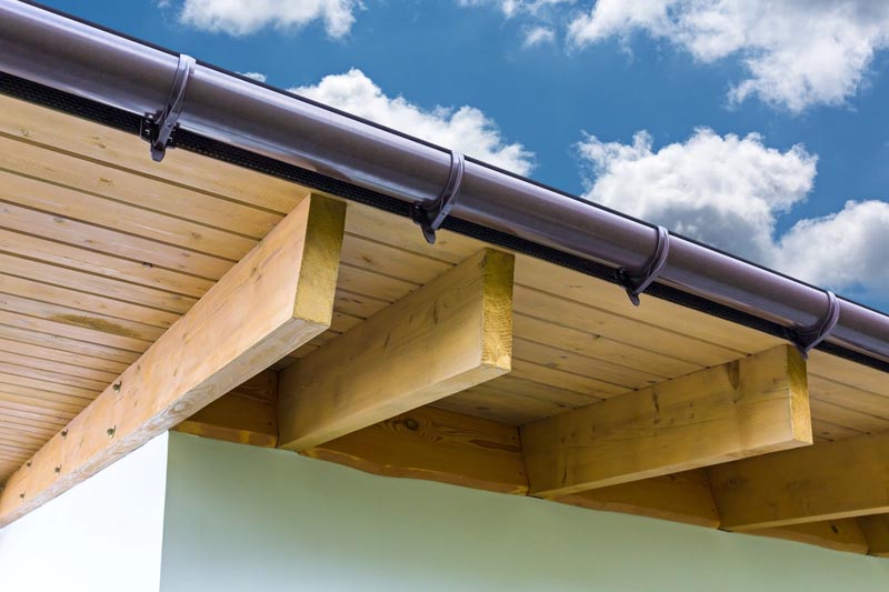 Open roof eaves