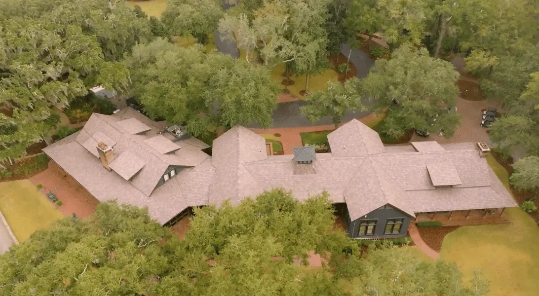 asphalt shingle new roof on residential home
