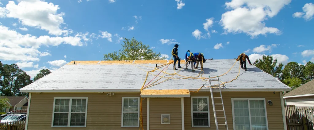 residential home new roof installation in Wilmington, NC