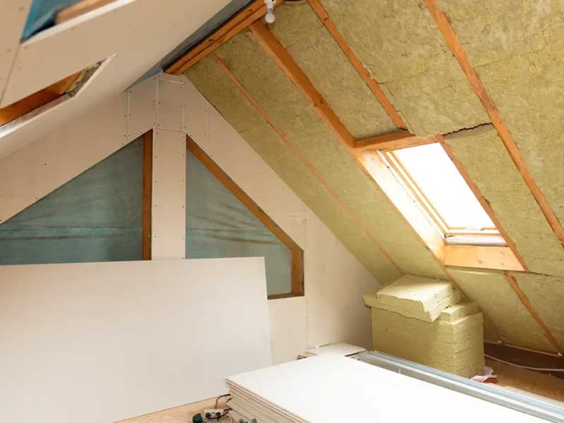 Attic Insulation install