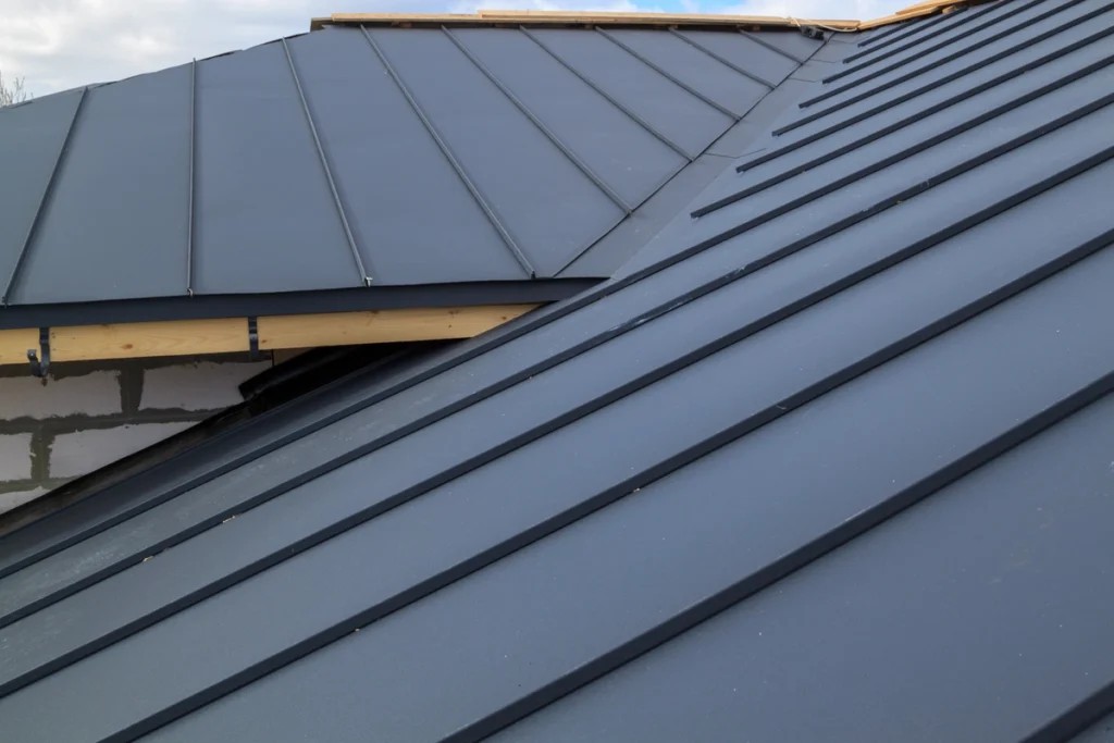 Black color metal roofing