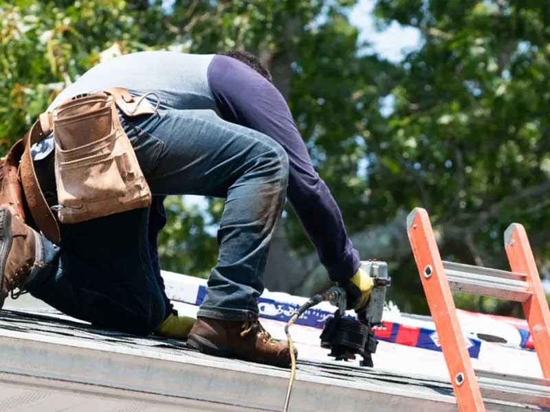 Installing new roof