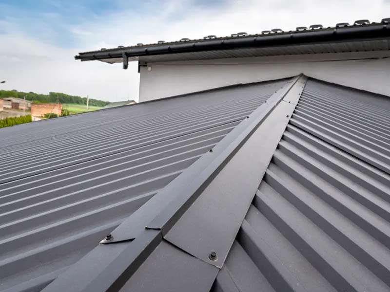 metal roof ridge