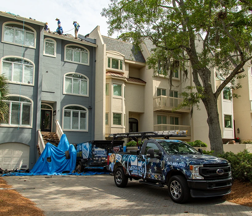 townhome roof repair in Hilton Head
